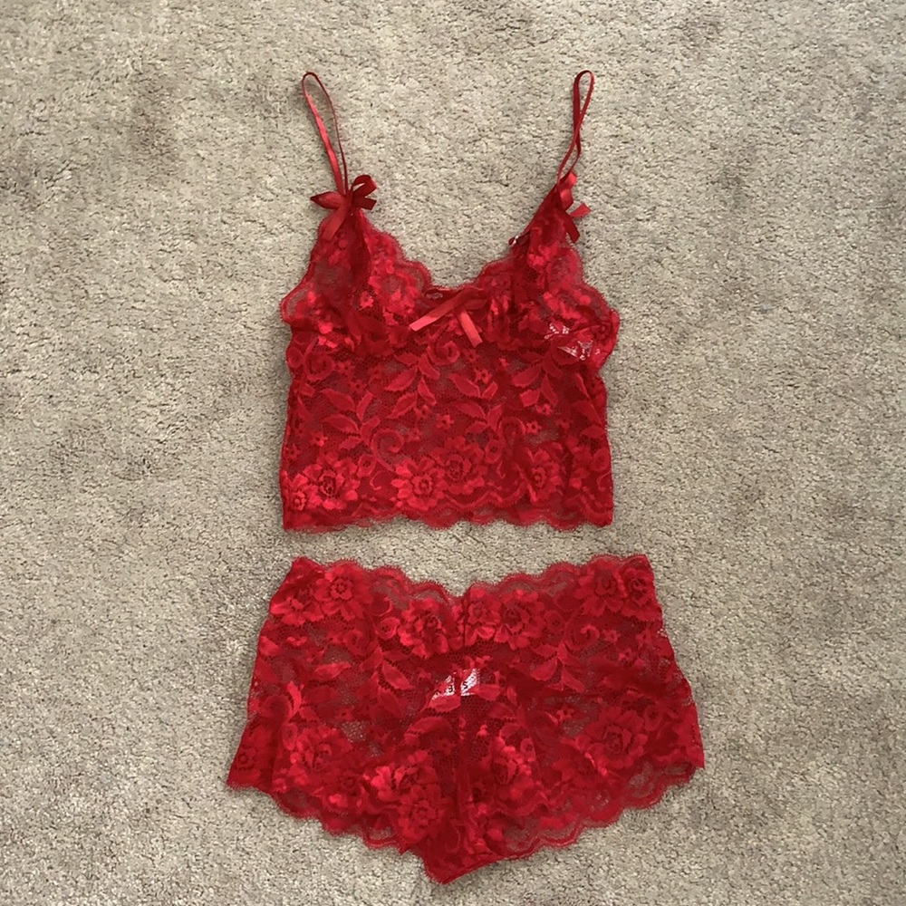 NWT SheIn red lingerie set